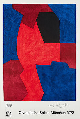 Serge Poliakoff - Composition bleue rouge et noire, 70001-837, Van Ham Kunstauktionen