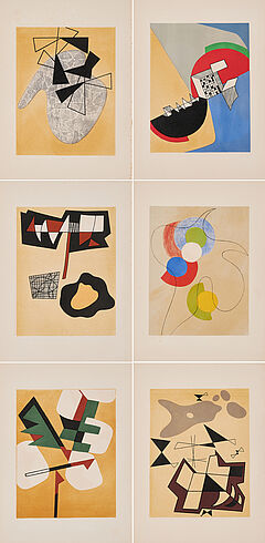 Verschiedene Kuenstler - Jean Arp - Sonia Delaunay - Alberto Magnelli - Sophie Taeuber-Arp, 73779-23, Van Ham Kunstauktionen