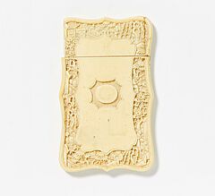 Visitenkarten-Etui mit Gartenszenen in Kartuschen, 65092-9, Van Ham Kunstauktionen