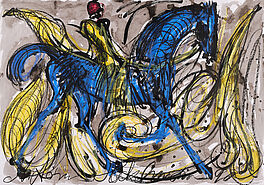 Antonius Hoeckelmann - Reiter auf blauem Pferd, 75184-25, Van Ham Kunstauktionen