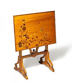 Emile Galle - Jugendstil Tisch mit scharnierter Tischplatte, 79317-6, Van Ham Kunstauktionen