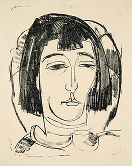 Ernst Ludwig Kirchner - Kopf Erna mit kurzem Haar, 76946-40, Van Ham Kunstauktionen