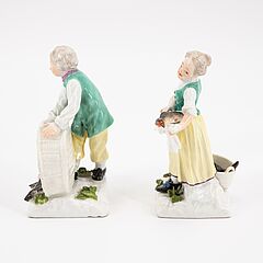 Meissen - Zwei kleine Kinderfiguren als Fischverkaeufer, 76933-8, Van Ham Kunstauktionen