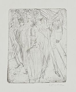 Ernst Ludwig Kirchner - Passantenknaeul und Elektrische, 68002-21, Van Ham Kunstauktionen