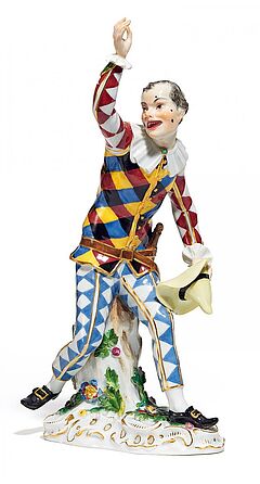 Meissen - Harlekin mit Hut aus der Commedia dellArte, 60551-4, Van Ham Kunstauktionen