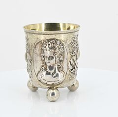 Wolfgang Roessler - Kugelfussbecher mit Darstellung Herbst und Winter, 73339-3, Van Ham Kunstauktionen