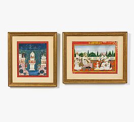 Zwei Gemaelde mit Maharadja und Krishna, 69275-2, Van Ham Kunstauktionen