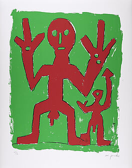 AR Penck - Ohne Titel Peace, 75038-10, Van Ham Kunstauktionen