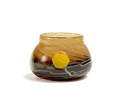 Emile Galle - Vase mit Seerosen in Marqueterie-sur-verre-Technik, 81684-6, Van Ham Kunstauktionen