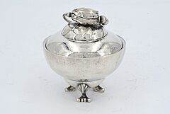 Georg Jensen - Zuckerdose Milchkaennchen amp Sahnekaennchen Blossom, 70507-7, Van Ham Kunstauktionen