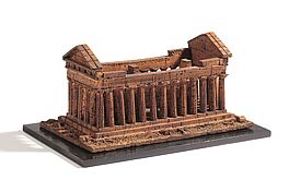 Italien - Grand Tour Korkmodell eines antiken Tempels von Paestum, 77876-1, Van Ham Kunstauktionen