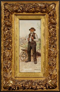 Jean Francois Raffaelli<br > - Herr mit Schubkarre, 80391-1, Van Ham Kunstauktionen