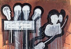 Juergen Klauke - Ohne Titel Weisse Koepfe, 63106-3, Van Ham Kunstauktionen