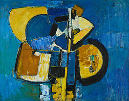 Carl Walter Liner - Composition blaugelb, 80374-322, Van Ham Kunstauktionen