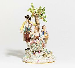 Meissen - Gaertnergruppe am Apfelbaum, 65914-19, Van Ham Kunstauktionen