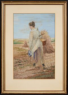 Hugo Mühlig - Bäuerin auf dem Feld, 80609-4, Van Ham Kunstauktionen