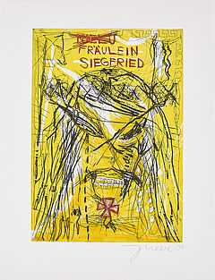 Jonathan Meese - Fraeulein Siegfried die Scharfmacherin des ordensburg-beschneienden Orchideengebietes Gottbart der Fraechse trommelnd Eldoradon belutschend Serie 10, 75114-23, Van Ham Kunstauktionen