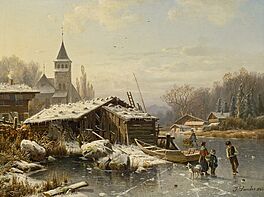 Johannes Bartholomaeus Duntze - Wintertag, 59820-1, Van Ham Kunstauktionen