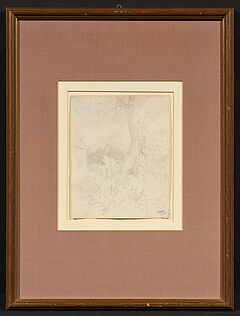 Carl Spitzweg - Baumstudie im Garten, 75390-4, Van Ham Kunstauktionen