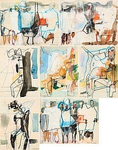 Eugene Nestor de Kermadec - Konvolut von 4 Papierarbeiten, 81207-7, Van Ham Kunstauktionen