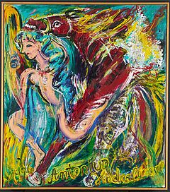 Antonius Hoeckelmann - Ohne Titel Frau und Pferd, 69542-13, Van Ham Kunstauktionen