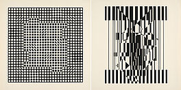 Victor Vasarely - Konvolut von 2 Serigrafien, 77345-7, Van Ham Kunstauktionen
