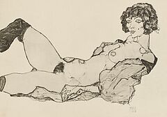 Egon Schiele - Zeichnungen - Egon Schiele - 12 Blaetter in Originalgroesse, 56055-1, Van Ham Kunstauktionen