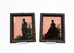 Deutschland - Zwei Hinterglasgemaelde, 75502-17, Van Ham Kunstauktionen