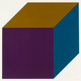 Sol LeWitt - Forms derived from a cube color 1 Blatt aus einer Mappe mit 12 Arbeiten, 56801-4241, Van Ham Kunstauktionen