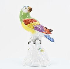 Meissen - Kleiner Papgei auf Baumstumpf, 73793-11, Van Ham Kunstauktionen