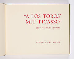 Pablo Picasso - A los Toros avec Picasso, 76876-6, Van Ham Kunstauktionen