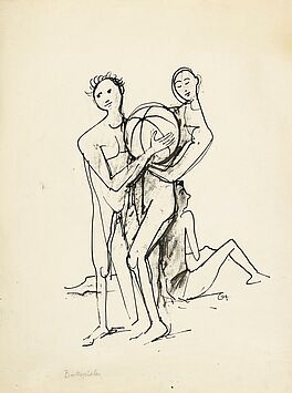 Karl Hofer - Ballspieler, 56227-1, Van Ham Kunstauktionen