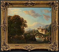 Weite südliche Landschaft mit Reisenden, 75878-18, Van Ham Kunstauktionen