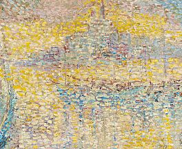 Franzoesischer Meister - Blick auf den Mont-Saint-Michel im Morgenlicht, 55255-12, Van Ham Kunstauktionen