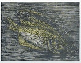 Ellena Olsen - Fische Serie von 4 Arbeiten Maulbrueter Kugelfisch Lachse Barsch, 56800-4297, Van Ham Kunstauktionen