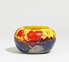 Daum Freres - Gebauchte Vase mit Weinranken, 69475-19, Van Ham Kunstauktionen
