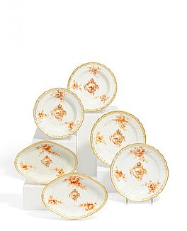 KPM - Sechs Teile aus dem grossen Preussenservice fuer Kaiser Wilhelm II, 81787-20, Van Ham Kunstauktionen