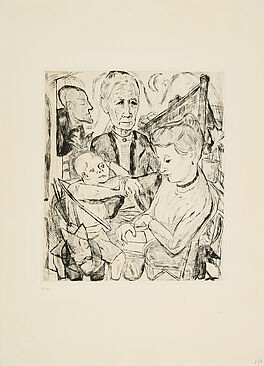 Max Beckmann - Familienszene Familie Beckmann, 80374-44, Van Ham Kunstauktionen
