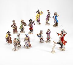 Meissen - Zwoelf Figuren der Affenkappelle, 77350-1, Van Ham Kunstauktionen