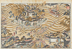 Seltenes Blatt mit der Ansicht von Jinshan, 65430-2, Van Ham Kunstauktionen