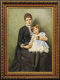 Robert Hermann Sterl - Bildnis Frau Gorisch mit Tochter Liselotte, 64466-107, Van Ham Kunstauktionen