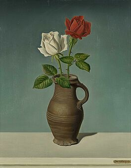 Joseph Mangold - Zwei Rosen in einem Tonkrug, 73261-1, Van Ham Kunstauktionen