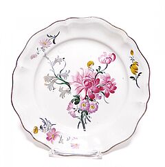 Teller mit feinem Blumenbouquet, 58116-47, Van Ham Kunstauktionen