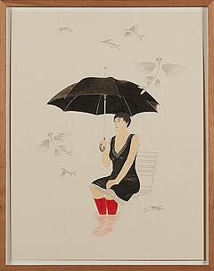 Nikola Roethemeyer - FrauenZimmer No 39 Regenschirm amp Flugfische, 300001-3816, Van Ham Kunstauktionen