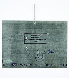 Joseph Beuys - EIN-STEIN-ZEIT, 77090-40, Van Ham Kunstauktionen