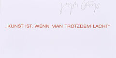 Joseph Beuys - Kunst ist wenn man trotzdem lacht, 69579-15, Van Ham Kunstauktionen