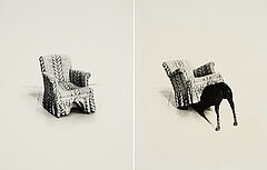 William Wegman - Man Ray mit Sessel, 81351-118, Van Ham Kunstauktionen