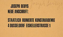 Joseph Beuys - Auktion 322 Los 705, 51891-3, Van Ham Kunstauktionen