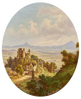 Ernst Gustav Doerell - Weite Landschaft in Boehmen, 76853-1, Van Ham Kunstauktionen
