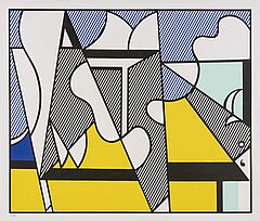 Roy Lichtenstein - Cow Triptych Cow Going Abstract, 69624-4, Van Ham Kunstauktionen